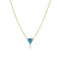 trillion shape blue diamond solitaire choker (gorgeous!) on an 18k yellow gold chain <span class='visuallyhidden'>Call, text 323-404-2959 for shop help.</span>